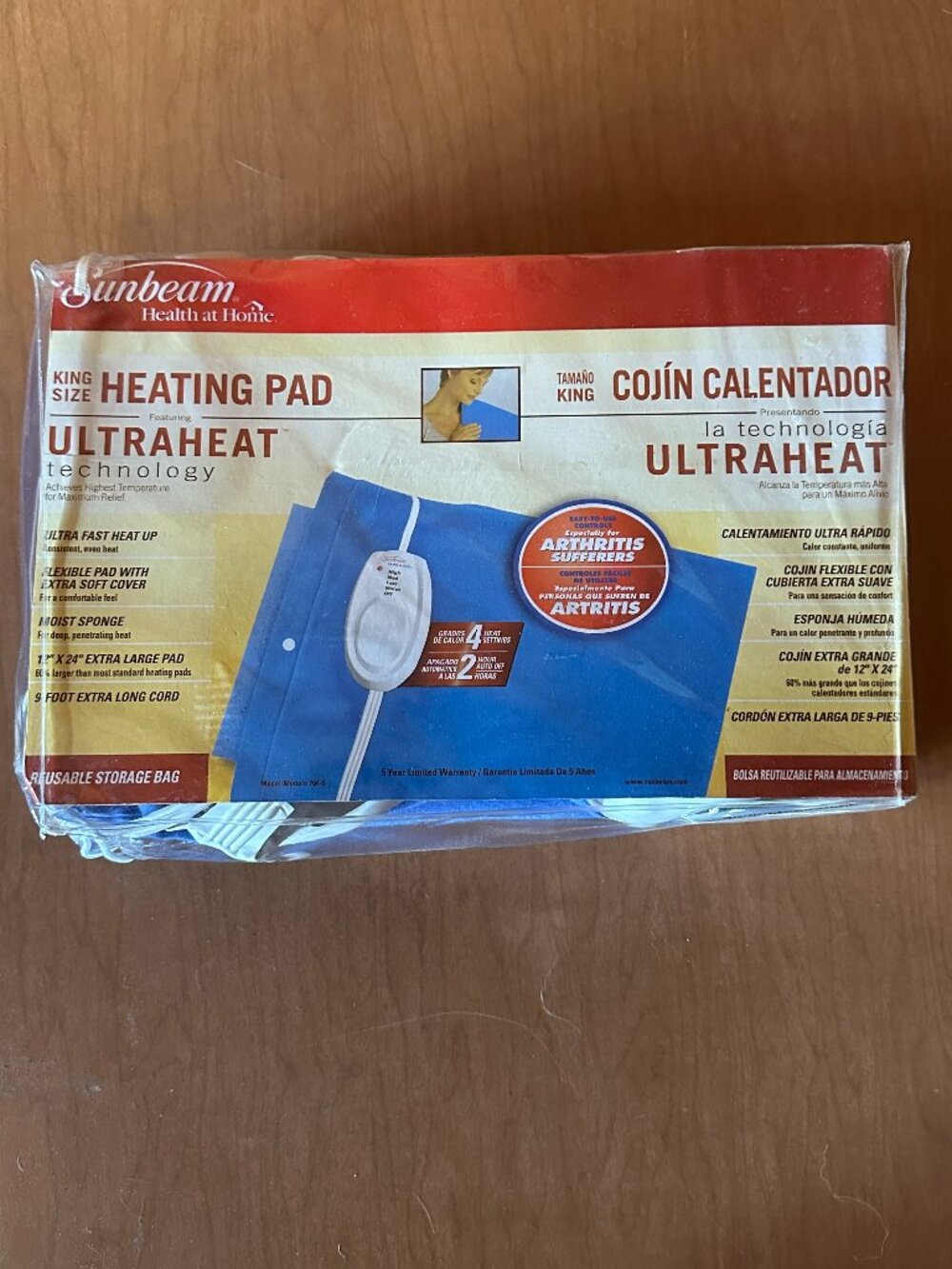 Sunbeam King Size Heating Pad Ultra Heat Technology